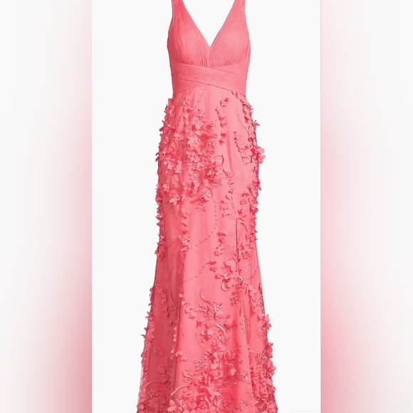 Adrianna Papell Aidan Mattox Dresses & Skirts - Adrianna‎ Papell Aidan Mattox NWT Floral Applique Embroidered Mermaid Gown 16